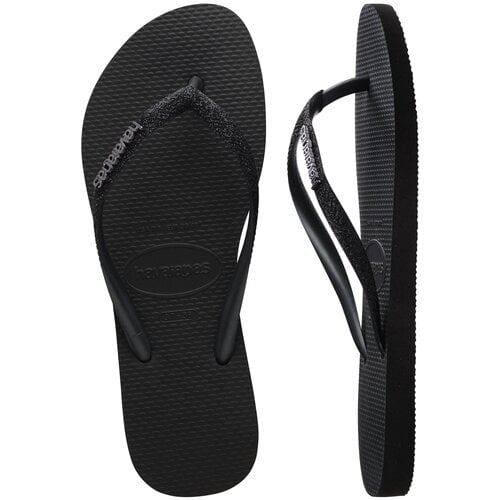 Havaianas Slim Glitter II Zwart Slippers