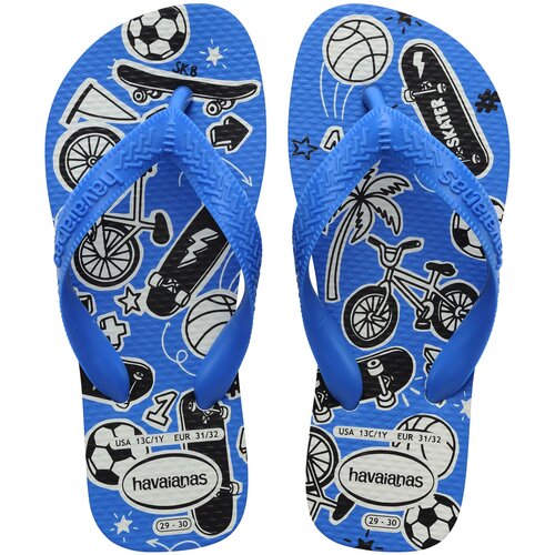 Havaianas Kids Athletic Wit Blauw Slippers