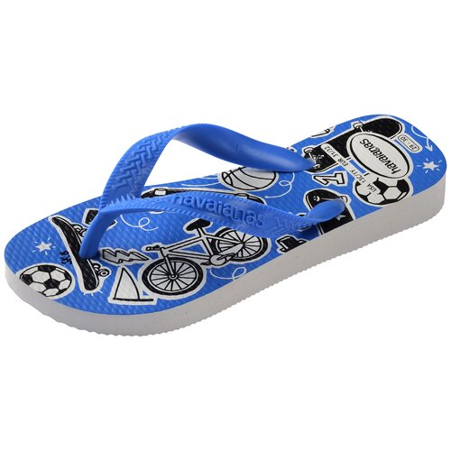Havaianas Kids Athletic Wit Blauw Slippers Havaianas Kids Athletic Wit Blauw Slippers
