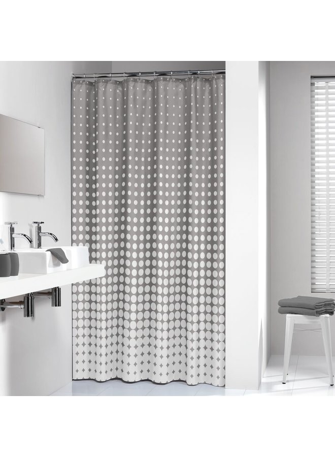 Sealskin Double Douchegordijn, Polyester, Grijs, 180 x 200 Cm, 1.0 Unit