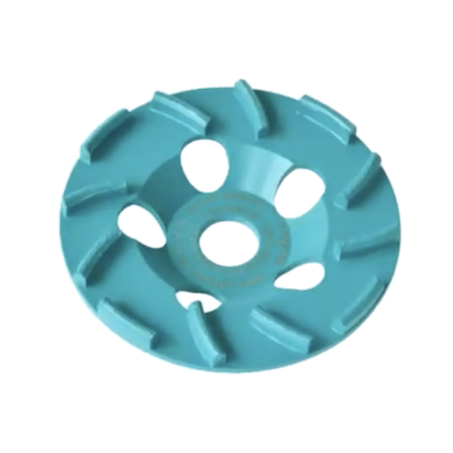 Collomix Slijpkom BST 125 Cyclon (turquoise), √ò 125 mm, H = 22 mm, b.v. voor oud beton, harde dekvloer, incl. lamellenring-set