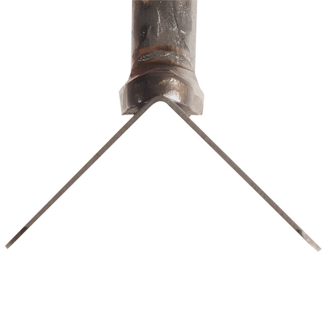 Super Prof Japanse Hoektroffel uitwendig scherp 100x26mm RVS HG