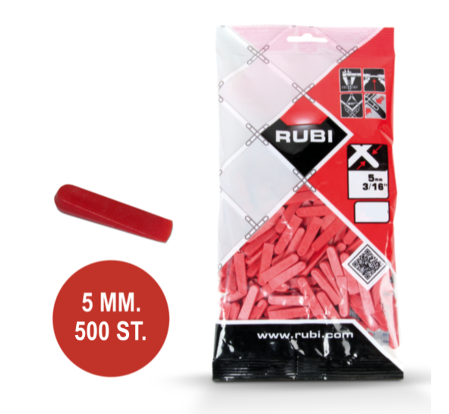 Rubi Tegel Kegjes 5 mm 500 st.