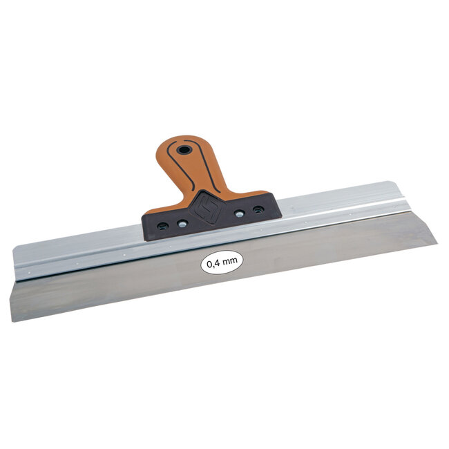 Spackmes aluminium 380 mm RVS met SUPERSOFT handgreep