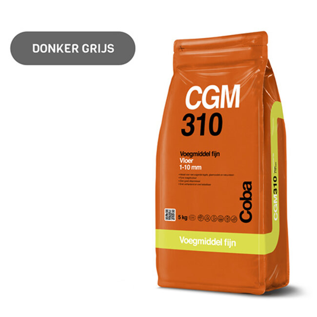 Coba CGM 310 Donkergrijs 5 kg. Vloertegels Fijn