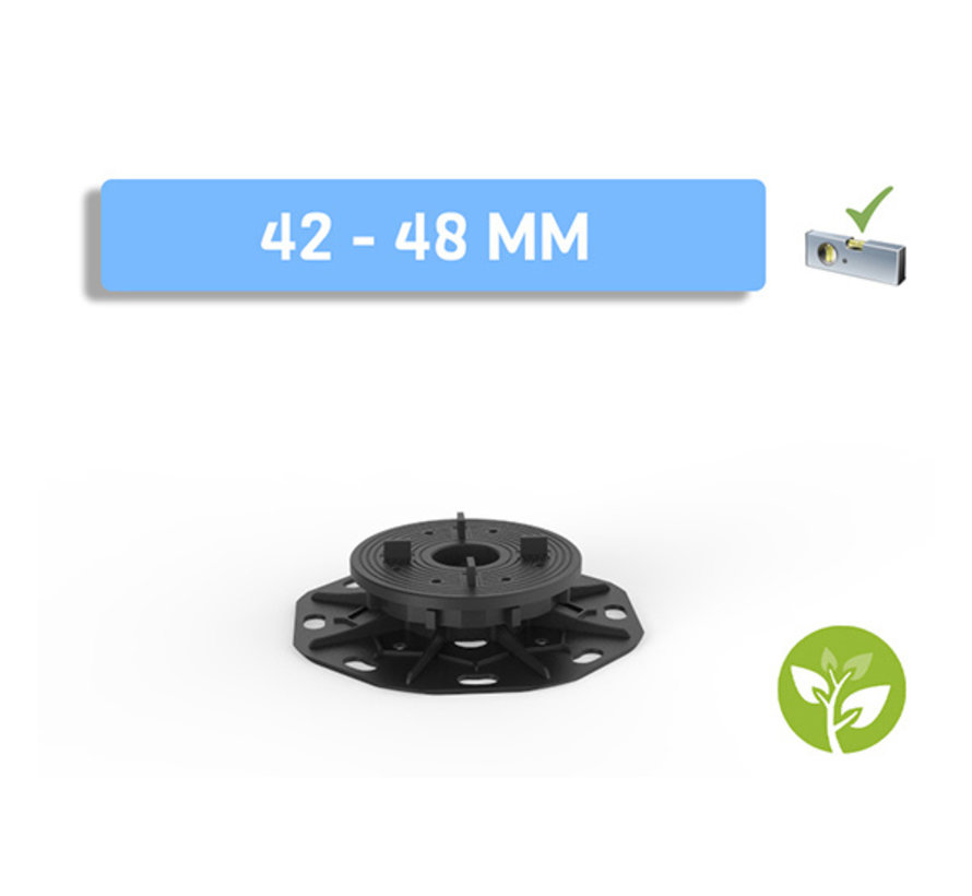 Fix Plus ® Tegeldrager Zelf Nivellerend SL60-01 Verstelbaar 42 - 48 mm