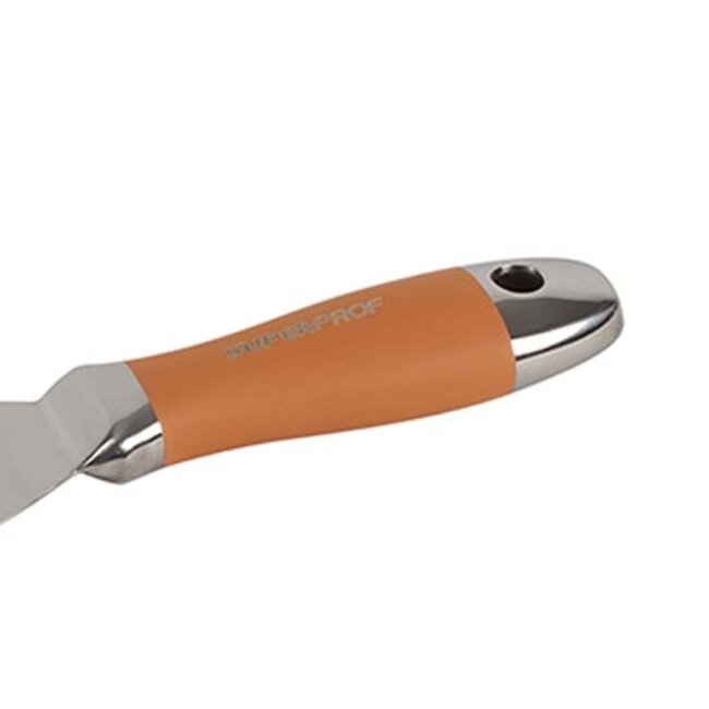 Plamuurmes Super Prof 76mm RVS met RVS greep softgrip