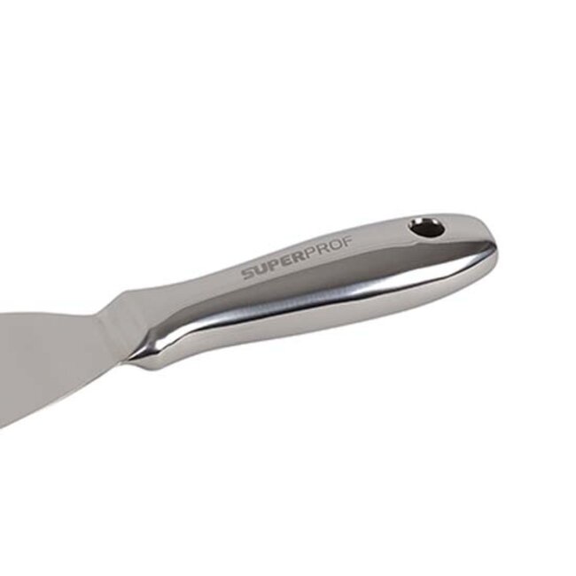 Spachtelmes Super Prof 255mm RVS met RVS greep softgrip