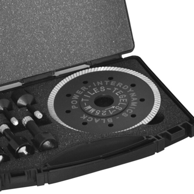 Black Power diamant tegelboorset droog Wax M14 Actieset