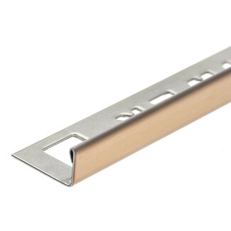 Tegelprofiel ELTEX RVS recht Rose Goud 11 x 2700mm