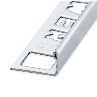 Tegelprofiel ELTEX RVS recht geborsteld 6 x 2700 mm