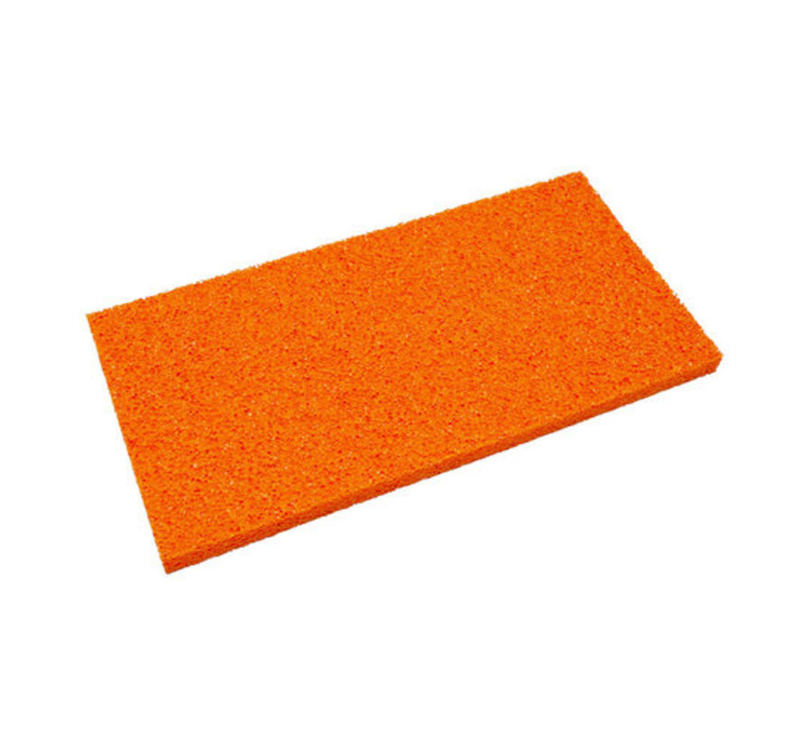 Schuurspons los oranje grof 410x210x18mm