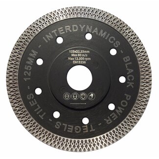 InterDynamics Diamantzaag Black Power Premium 125mm