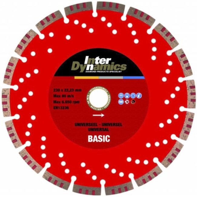 InterDynamics Diamantzaag Universeel Basic 230 mm