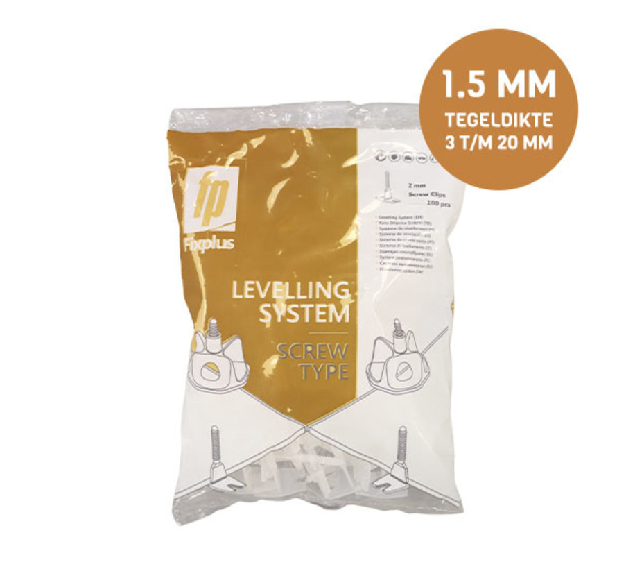 Twist levelling 1,5 mm