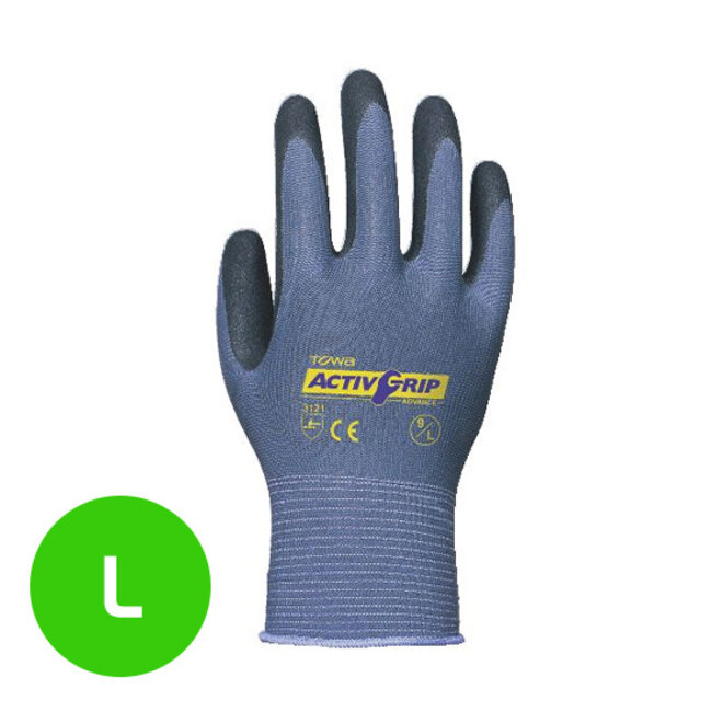 Towa Werkhandschoen ActivGrip Advance nylon met microfinish nitrile coating maat 9 / L