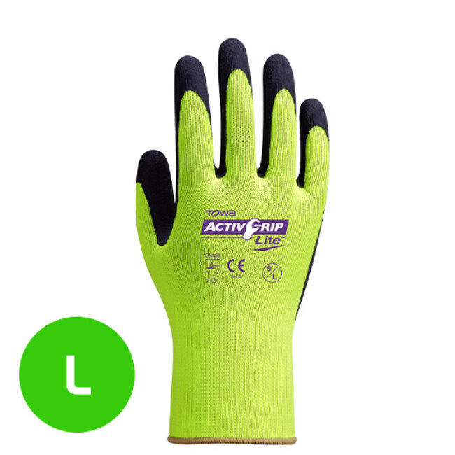Towa Werkhandschoen ActivGrip Lite met foam latex coating maat 9 / L