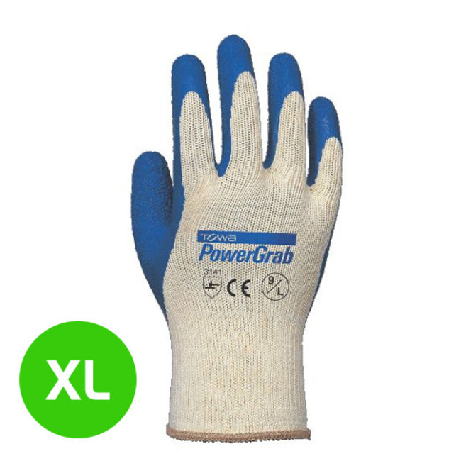 Towa Werkhandschoen PowerGrab Latex Antislip Coating maat 10 / XL