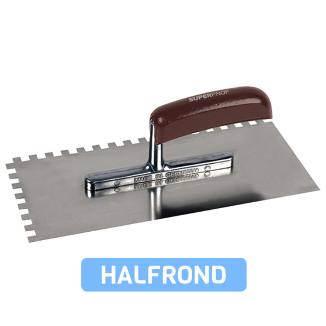 Lijmkam Eco RVS Houten Greep 20x10 mm Halfrond