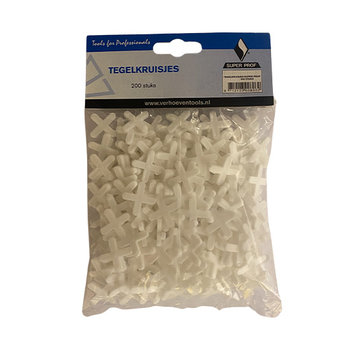 Super Prof Tegelkruisjes Super Prof 1,5 mm 200 stuks