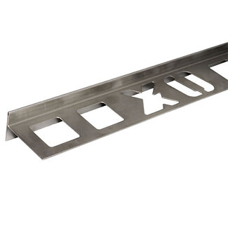 RVS doucheafloopprofiel gepolijst 9 x 1500mm links