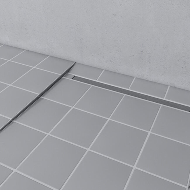 Doucheafloopprofiel RVS gepolijst 11 x 1500mm links