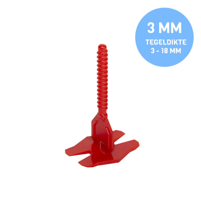 Rubi Cyclone Leveling Clips 3 mm 300 stuks