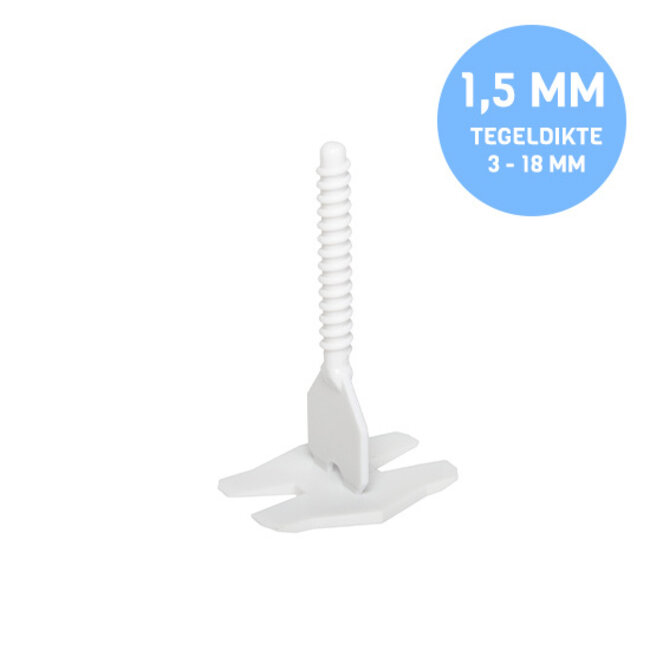 Rubi Cyclone Leveling Clips 1,5 mm 100 stuks