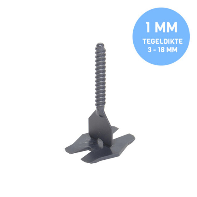 Rubi Cyclone Leveling Clips 1 mm 300 stuks