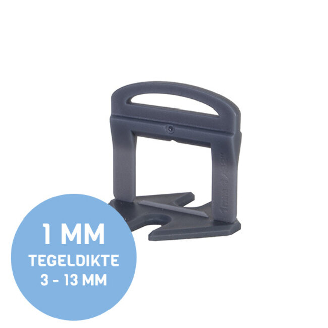 2400 Clips 1 mm Voor een tegeldikte van 3 - 13 mm