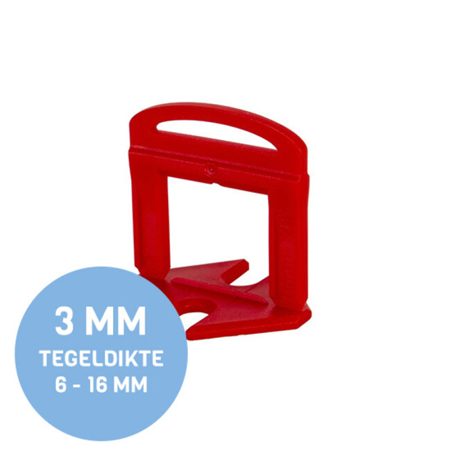 200 Clips 3 mm Voor een tegeldikte van 6 - 16 mm