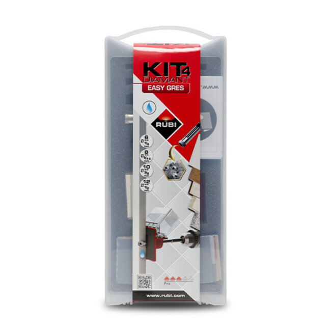 Rubi Easy Gres Tegelboor Kit ø 6,8,10 en 12 mm.
