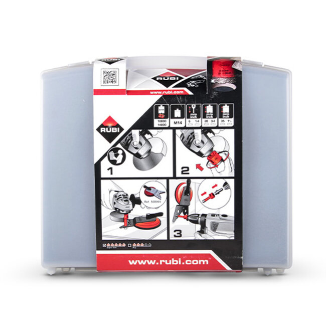 Rubi Drygres 4 Diamantboren Set + Diamantschijf