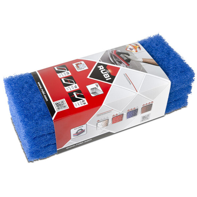 Rubi 3 Middel Zachte Reserve-Schuursponsen 25 cm. (blauw).