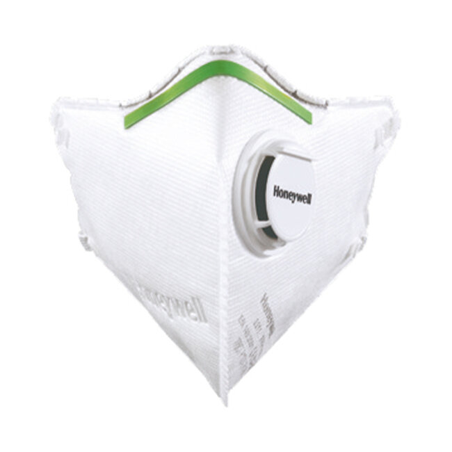 Vouwmasker met ventiel per stuk FFP2