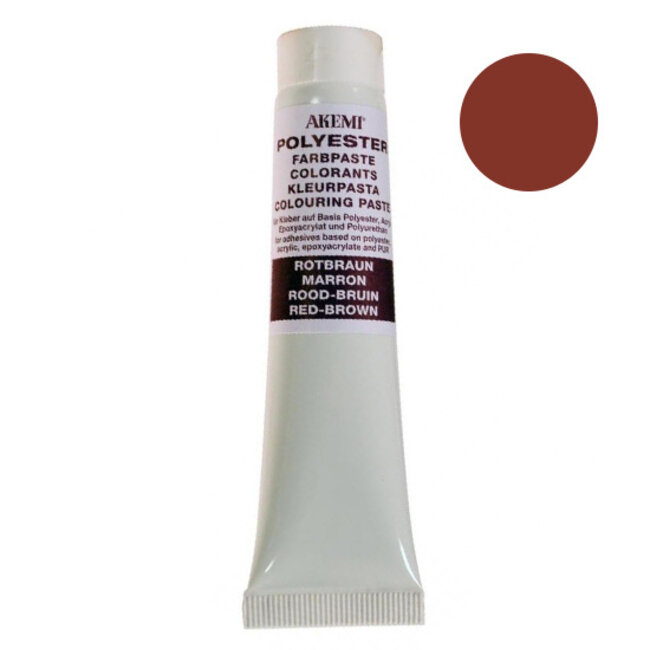 Akemi Kleurpasta Polyester - Rood-Bruin