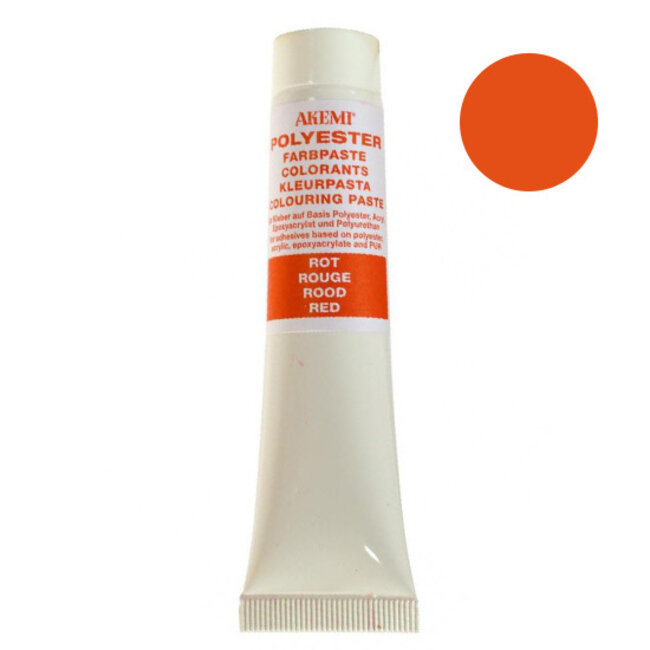 Akemi Kleurpasta Polyester - Rood