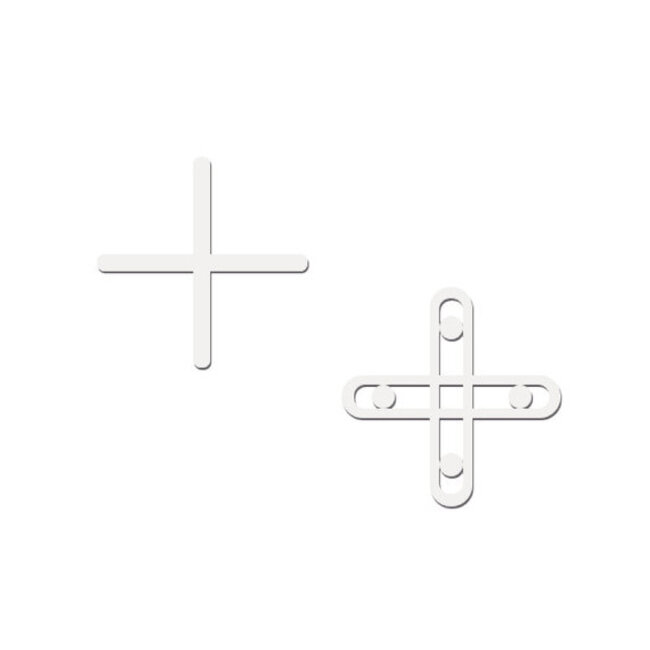 BIHUI Tegelkruisjes Cross 250 stuks - 5 mm.