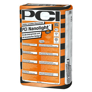 PCI PCI Nanolight Tegellijm Grijs 15 kg.