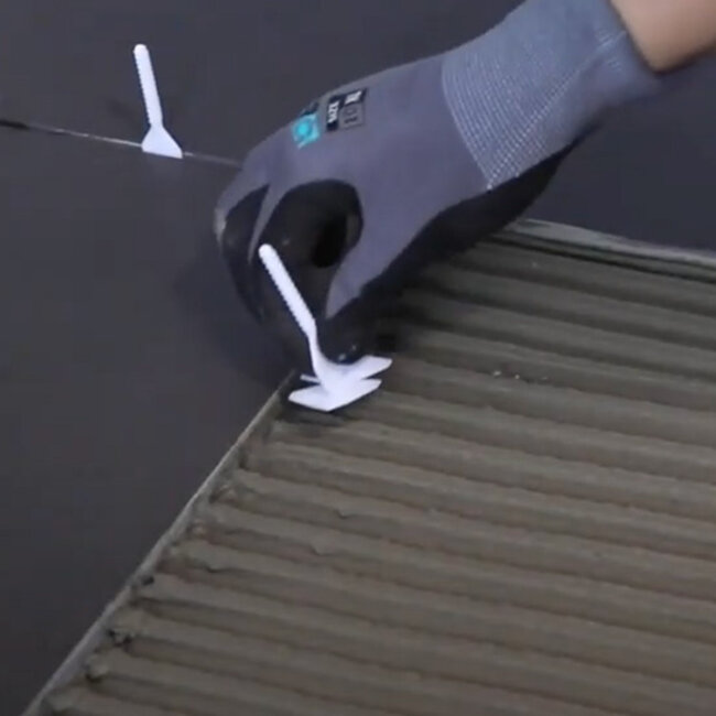 BIHUI Spin Levelling Clips 3 mm. - 100 stuks