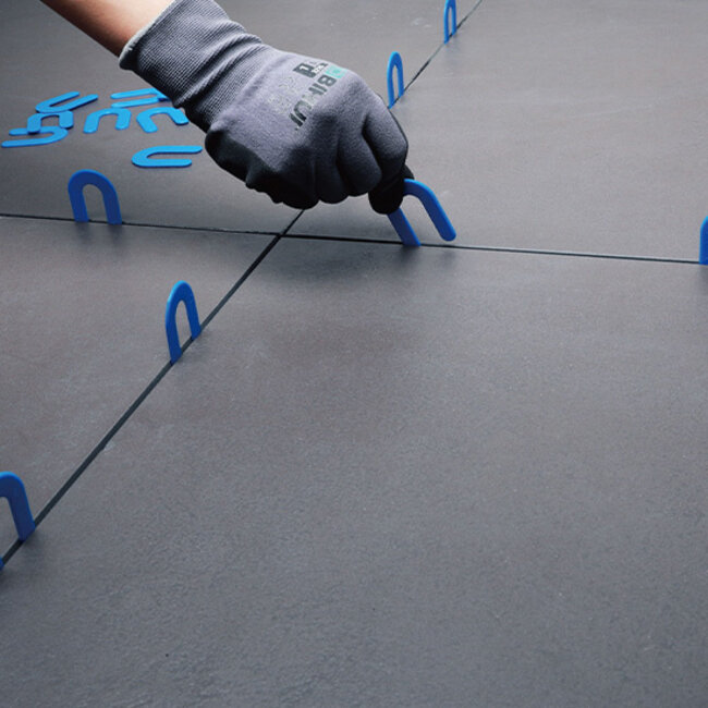 BIHUI Hoefijzer Vulplaat Blauw 400 stuks 1,5 mm.