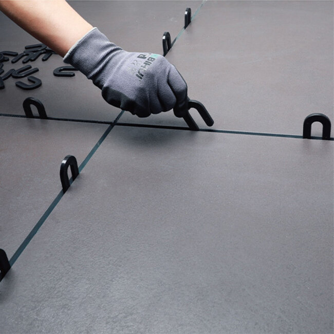 BIHUI Hoefijzer Vulplaat Zwart 150 stuks 6 mm.