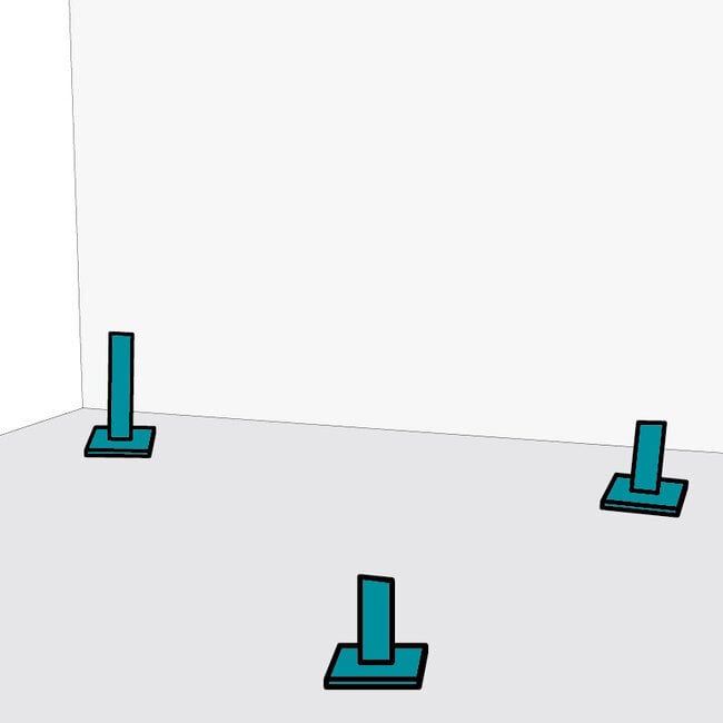 BIHUI Levelling Egaline Pin 100 stuks - 100 mm.