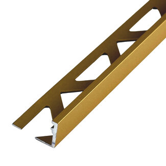 PrimeTile Profile Tegelprofiel Geborsteld Goud 11 mm - 270 cm