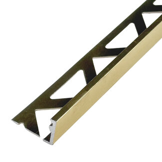 PrimeTile Profile Tegelprofiel Geborsteld Goud 8 mm - 270 cm