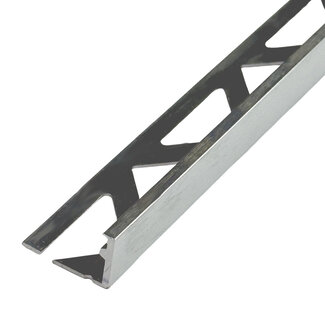 PrimeTile Profile Tegelprofiel Geborsteld Zilver 11 mm - 270 cm