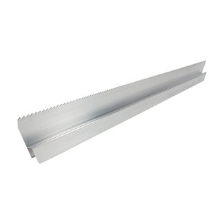 Super Prof Super Prof Alu Wandrij H-Profiel Getand 125 cm