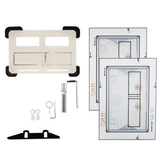 Edplit Edplit Tegel Inbouw Drukknop voor Geberit Sigma Delta TECE excl tools