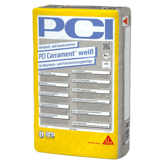 PCI PCI Carrament Natuursteen tegellijm 25 kg. Wit PCI PCI Carrament Natuursteen tegellijm 25 kg. Wit