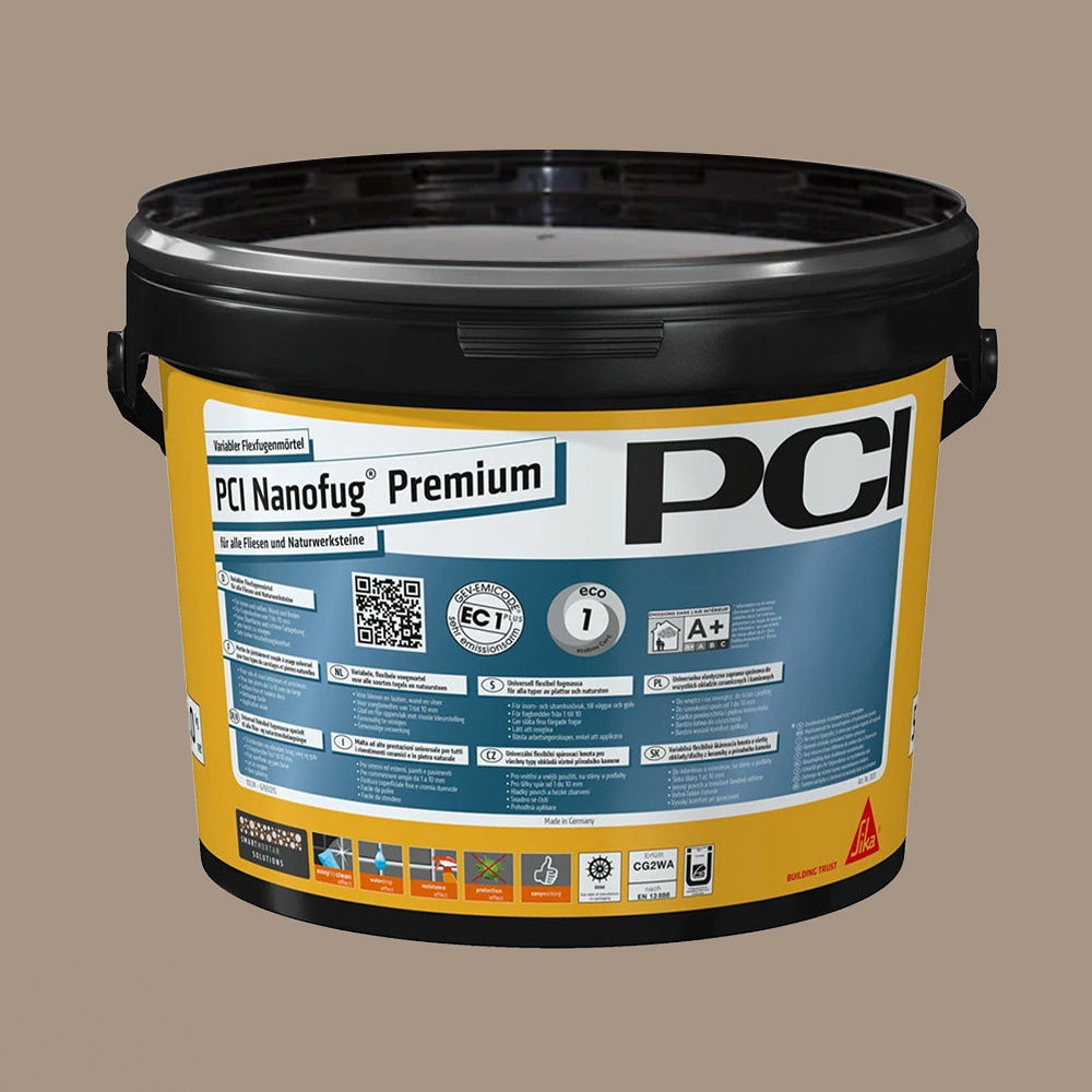 PCI Nanofug Premium Nr. 55 Notenbruin 5 kg. - PH Tegeltechniek